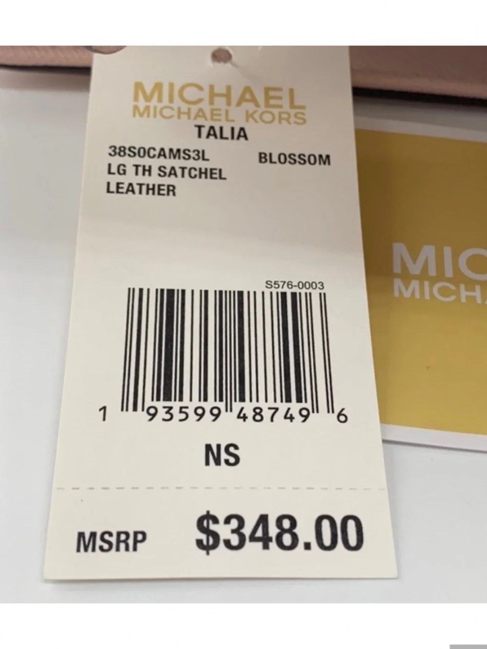 MICHAEL KORS TALIA LARGE TH SATCHEL BLOSSOM